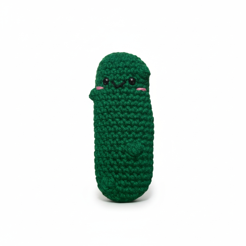Crochet Pickle Amigurumi – Handmade Cute Plush